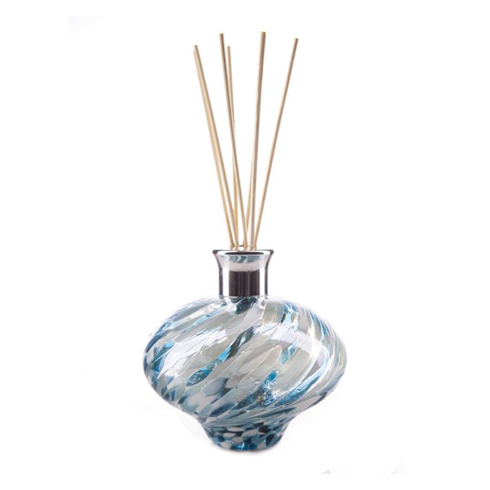 Amelia Art Glass Turquoise & White Iridescence Oval Reed Diffuser £17.99